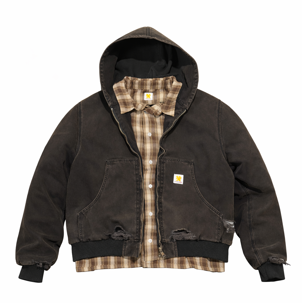 Workwear Flannel Zip Up
